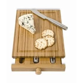 Buy Bamboo Cheese Tools Case and Cutting Board
