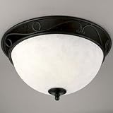 Thomasville Lighting Forged Black Canyon Ridge Ceiling Lighting Flush Mount