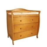 Baby Changing Table Casual Style in Pecan Finish