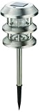 Pewter Solar LED 16 1/4 High Lantern Landscape Light