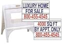 NeoPlex 25"x30" Poly-Plastic A-frame w/Tracks and Full Letter Kit