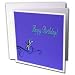 Beverly Turner Birthday Design - Purple Elegant Dragonfly on Vine Happy Birthday - Greeting Cards-12 Greeting Cards with envelopes