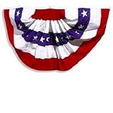 Red-white-blue Stripes & Stars Full Fan by Arkansas Flag and Banner