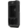 PCMICROSTORE Brand Sony Ericsson W580 W580i S500 Black Rubberize Snap-On Case Cover with Removable Swivel Belt Clip