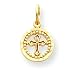 14k Eternal Life Cross Pendant