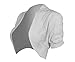 TL Women's Basic Comfy Versatile Short Sleeve Bolero Shrug Cardigan Junior Plus WHITE Medium
