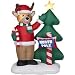 4 Ft. - Gemmy Christmas Airblown Inflatable - Reindeer in North Pole Scene