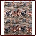 'HMI' Running Horses Shower Curtain