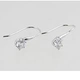 Cubic Zirconia Drop Sterling Silver Earrings
