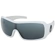 Dragon Alliance Phase Men's Large Fit Sportswear Sunglasses w/ Free B&F Heart Sticker Bundle - White/Grey