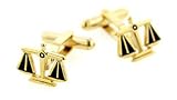 Scales of justice lawyer cufflinks with presentation box. Made in the USA
