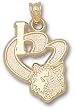 Minnesota Timberwolves "I Heart Logo" 3/4" Charm/Pendant -14K/10K, Stainless Steel or Gold Plated