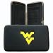 West Virginia University WVU Mountaineers Embroidered Flat Hinged Hinge Clutch Opera Wallet with Checkbook Holder