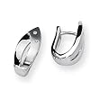 Diamond and Sterling Silver Earrings
