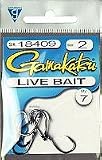 Live Bait Hook- Loose 7 per Pack/ Black/ Size 2