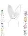Search : New 9.5" White Satin Easter Bunny Rabbit Costume Ears