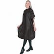 Scalpmaster Vinyl Shampoo Cape 54" x 36" Padded Velcro Black (Pack of 3)