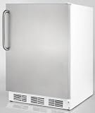31vpxEi2CJL. SL160  ALB651SSTBLHD 24 Compact Refrigerator with Adjustable Wire Shelves Manual Defrost Freezer Door St