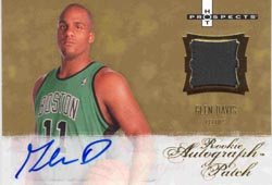 2007 Hot Prospects Authentic Glen Davis Rookie Autograph & Game-Worn Jersey Card