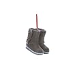 Fashion Avenue Gray Ladies Winter Boots Christmas Ornaments 2.5"