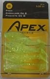 Apex 2" Bright Chart Crappie/Panfish Soft Shad - 8 pack!
