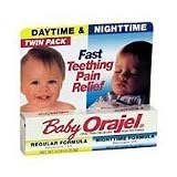 Baby Orajel Daytime and Nighttime Twinpack For Fast Teething Pain Relief - 0.18 Oz/ pack, 2 pack