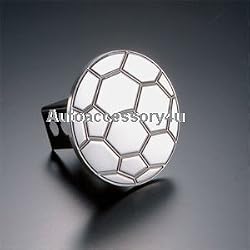 Soccer Ball Billet Hitch Plug Receiver Cover