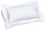 Pinzon Diamond Matelasse Boudoir Sham, White