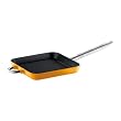 Bodum Chambord Enameled Cast Iron Grill Pan, Orange, 8.3 inch
