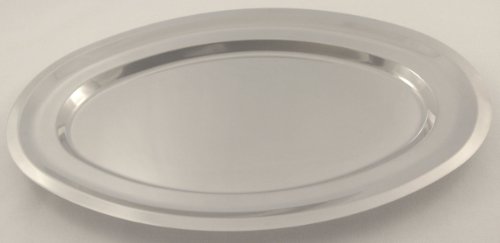 Best Cheap Old World Cuisine Large Oval Serving Tray/ Platter, 18/10 Stainless Steel, 15.75 Inch X 10.6 Inch