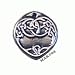 Love Knot - Celtic - Pewter Pendant - Love Lovers Marriage Handfasting Knotwork Jewelry (On Black Cord adj.)