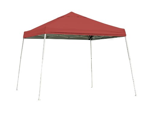 ShelterLogic Pro Series Sport Slant Leg Pop-Up Canopy, Red, 12 x 12-Feet