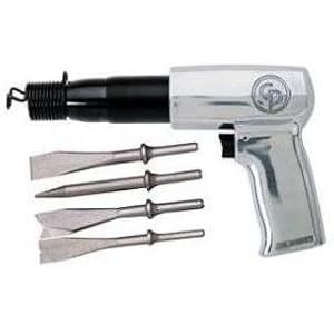 Chicago Pneumatic CP715K Heavy Duty Zip Gun Hammer with 4 Chisels by 