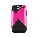 Hybrid Skin Cover for Nexus One, Hot Pink