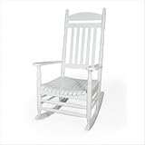 31vqRSKFaUL. SL160  Outdoor Patio White Wood Porch Patio Rocker Reviews