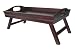 Sedona Bed Tray w/ Folding Legs- Antique Walnut
