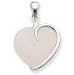 Sterling Silver Rose Quartz Pendant with 20 inch Sterling Silver Chain