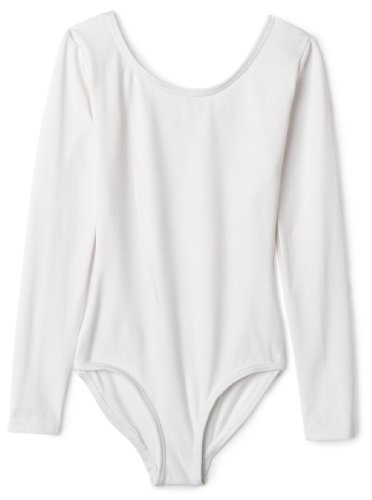 External hard drive:Capezio Girls 2-6x Children'S Long Sleeve Leotard,White,I ( 6-8)