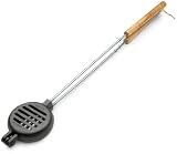 Old Mountain Pre Seasoned 10156 Round Hamburger Iron, 28 Inch Long