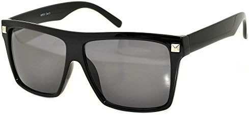 Retro Style Vintage Wayfarer Smoke Lens Sunglasses Black Frame