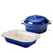 19Cm Rectangular Baking Dish Graded Blue
