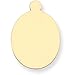 14K Gold Oval Stamping Disc 0.018