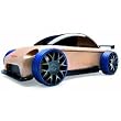 Manhattan Toy: Automoblox S9R Blue/Black