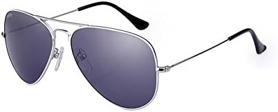 Driving mirror yurt myopia polarized sunglasses sunglasses for men and women the same paragraph (White frame gray lenses)