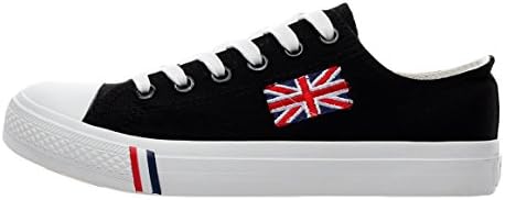 Xiaxian Couple Vanvas Casual Fashion Shoes For Women(7 B(M)US,Black)