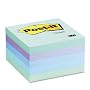 Post-it Self-Stick Pads, 3 x 3 Inches, Four Aquatic Colors, 100-Sheet Pads (5 Pads per Pack) (654-5AQ)