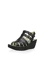 Fly London Sandalias de plataforma (Negro)