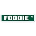 FOODIE Street Sign Chef cook eat eater food lover restaurant fast gift gourmet Discounts