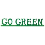 GO GREEN Wood Cutout Home Decor