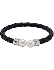 Sterling Silver 8.00 Inch Freshwater Cultured Pearl Cuff Bracelet